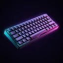 Illustration: eine mechanische Tastatur mit unbeschrifteten Tasten