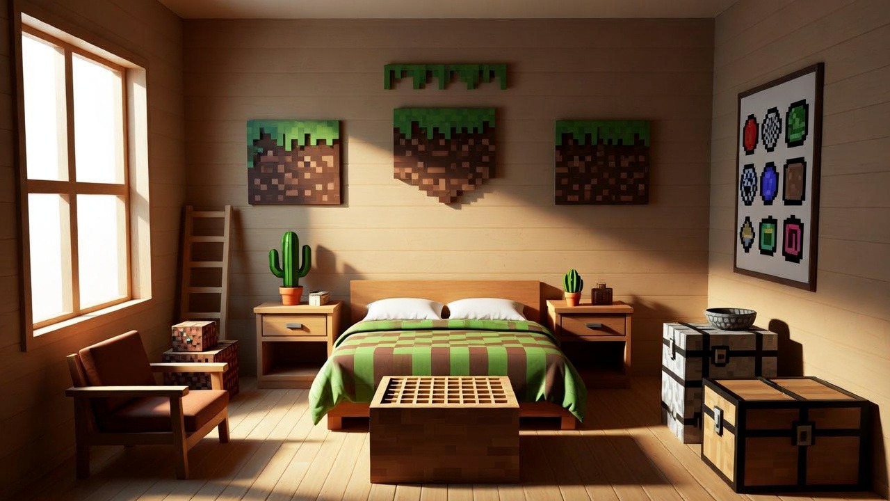minecraft zimmer deko