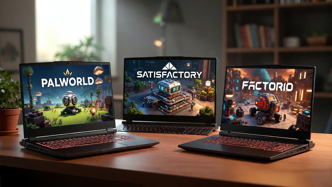 beste gaming laptops für palworld, factorio, satisfactory