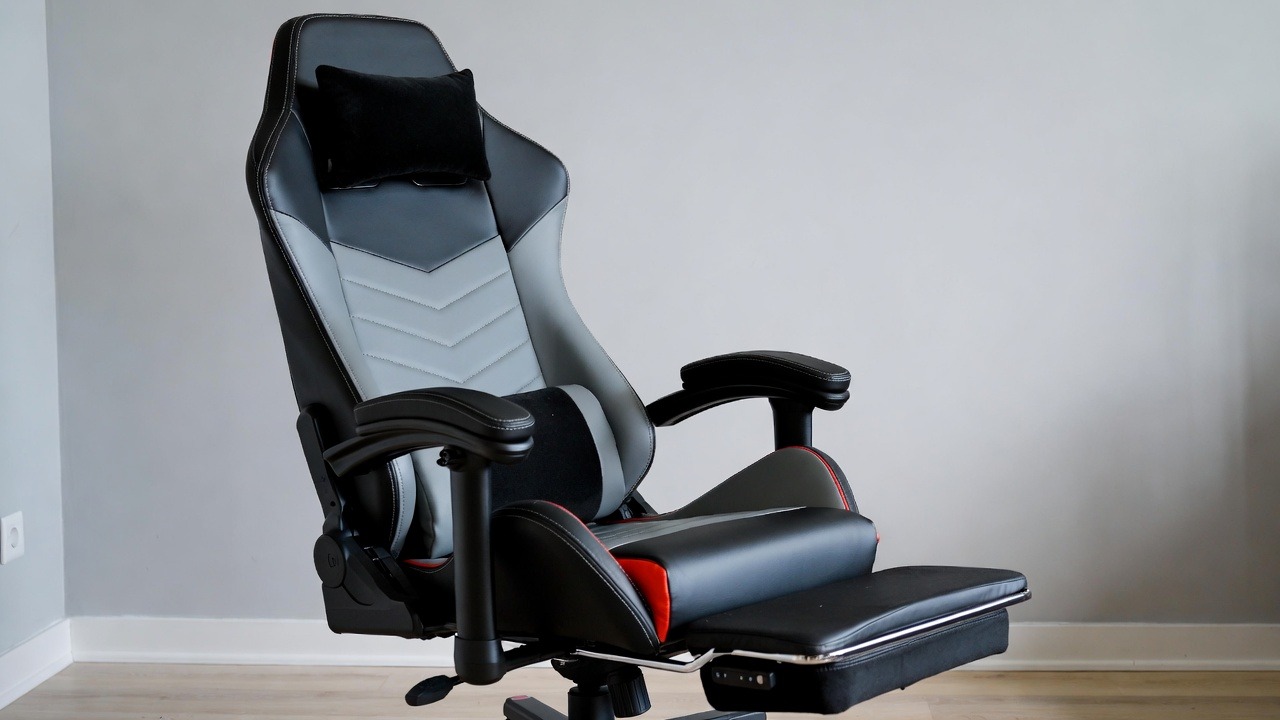 gaming stuhl mit fußstütze