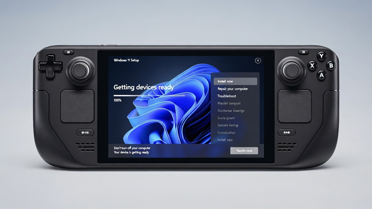 windows 11 auf dem steam deck installieren